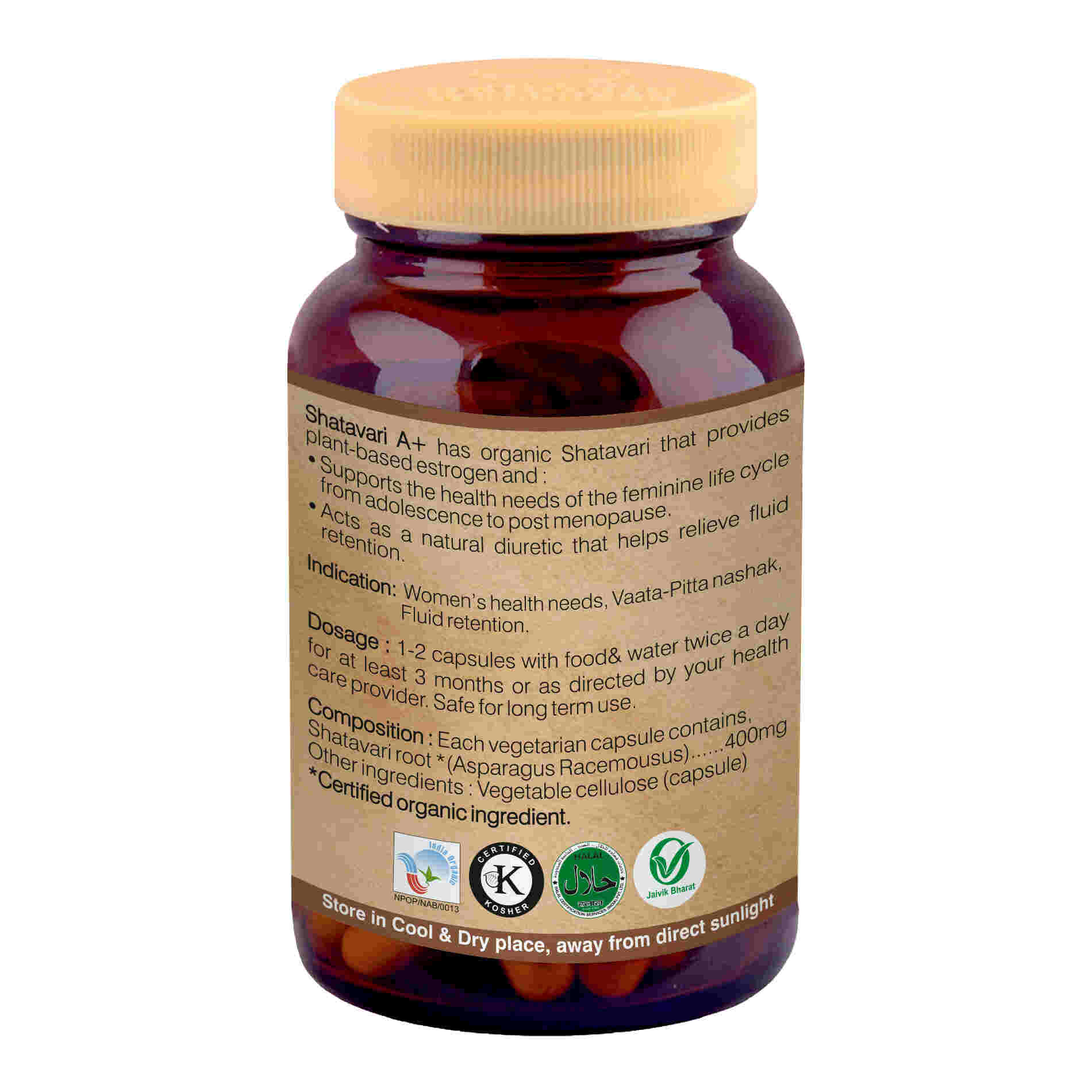 Organic Wellness Shatavari A+ - Swadesiicart