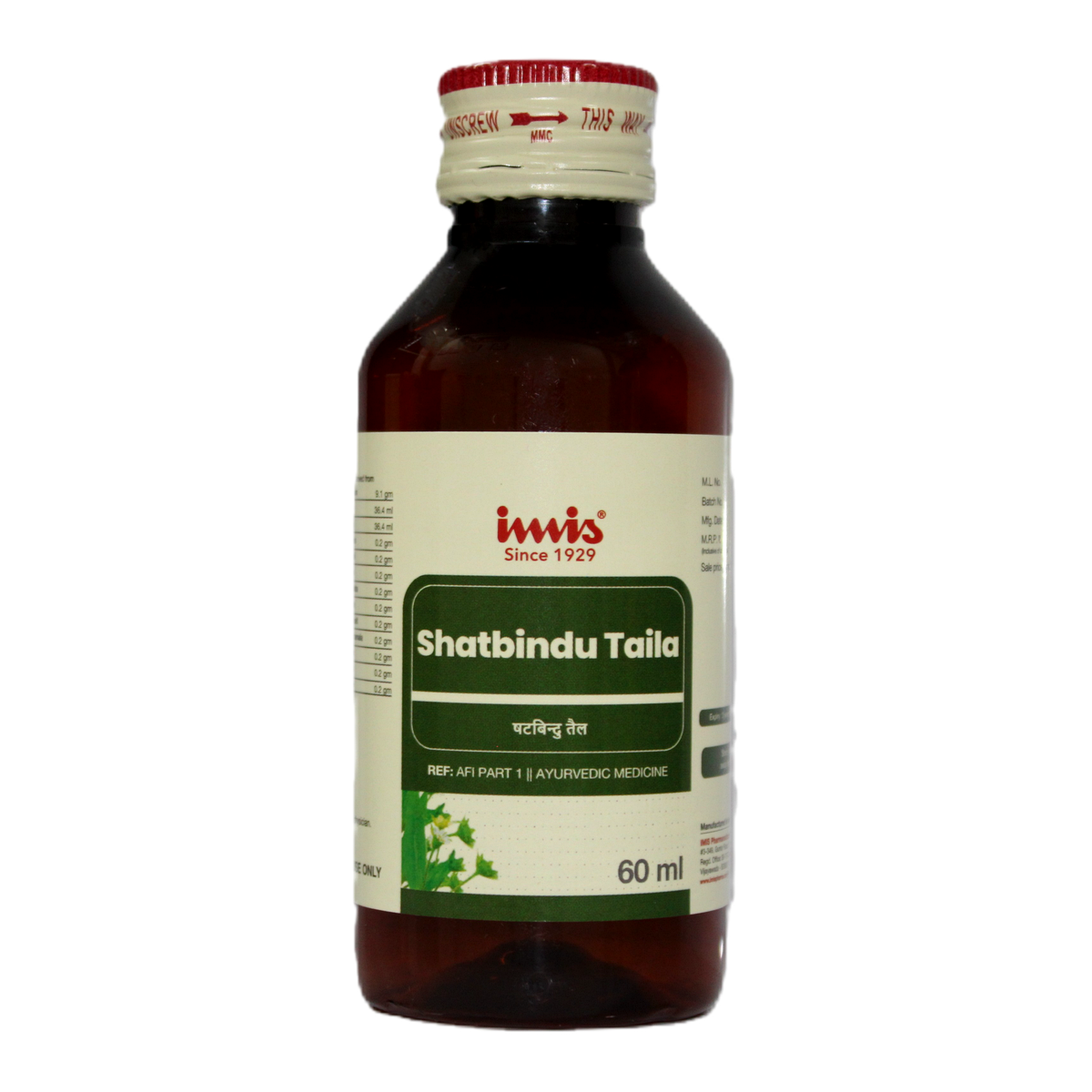 IMIS Ayurveda Shadbindu Taila 