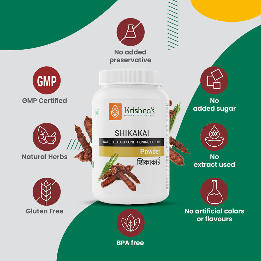 Krishna'S Herbal & Ayurveda Shikakai Powder 