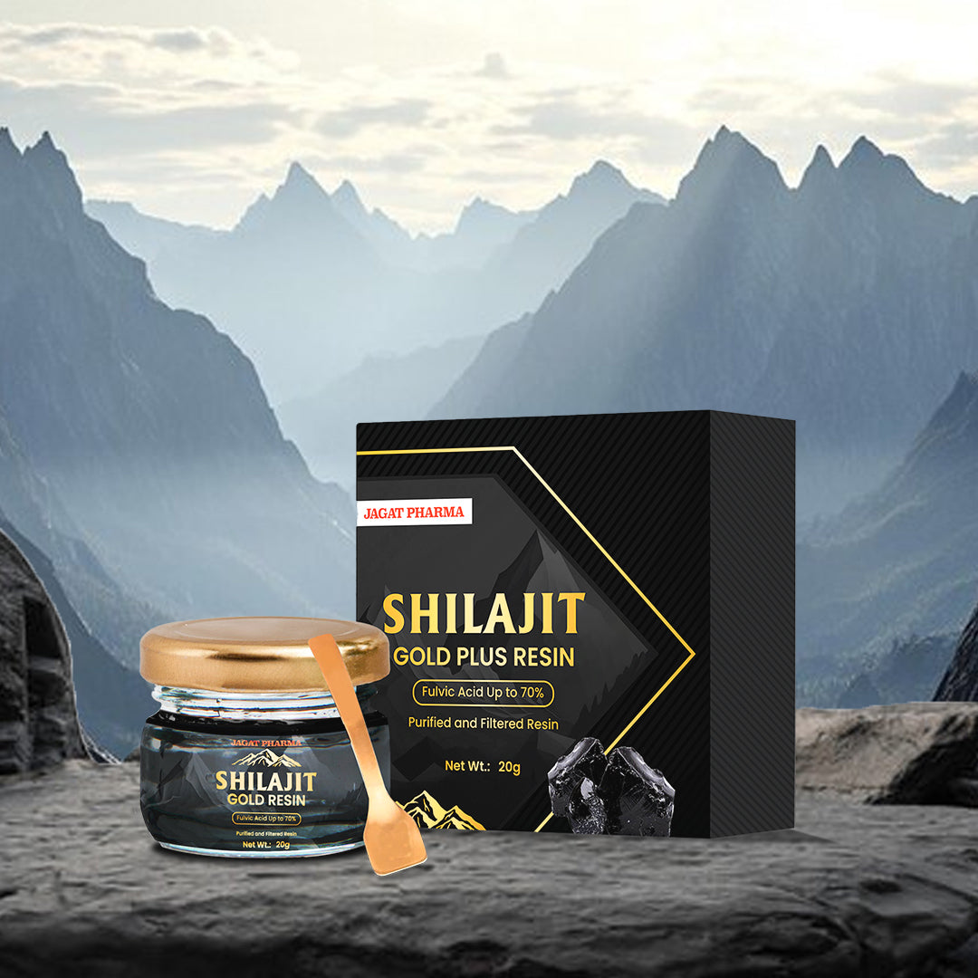 Jagat Pharma Himalayan Sj Gold Plus Resin 20g -For Strength Power Stamina 