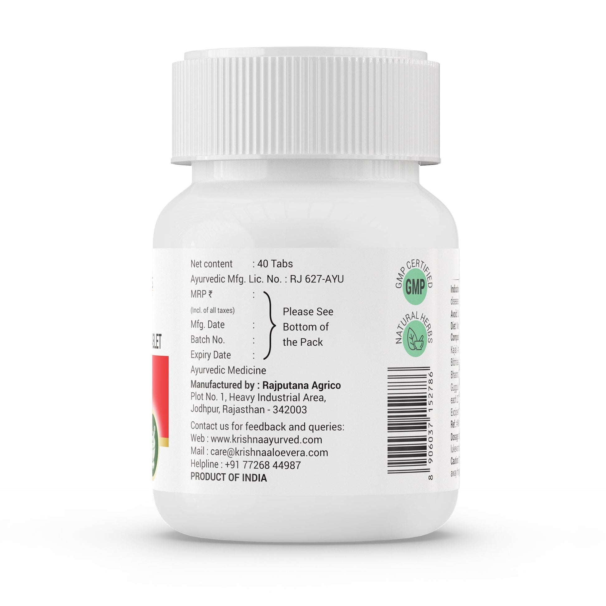 Krishna'S Herbal & Ayurveda SJ Ashwagandha Tablets 