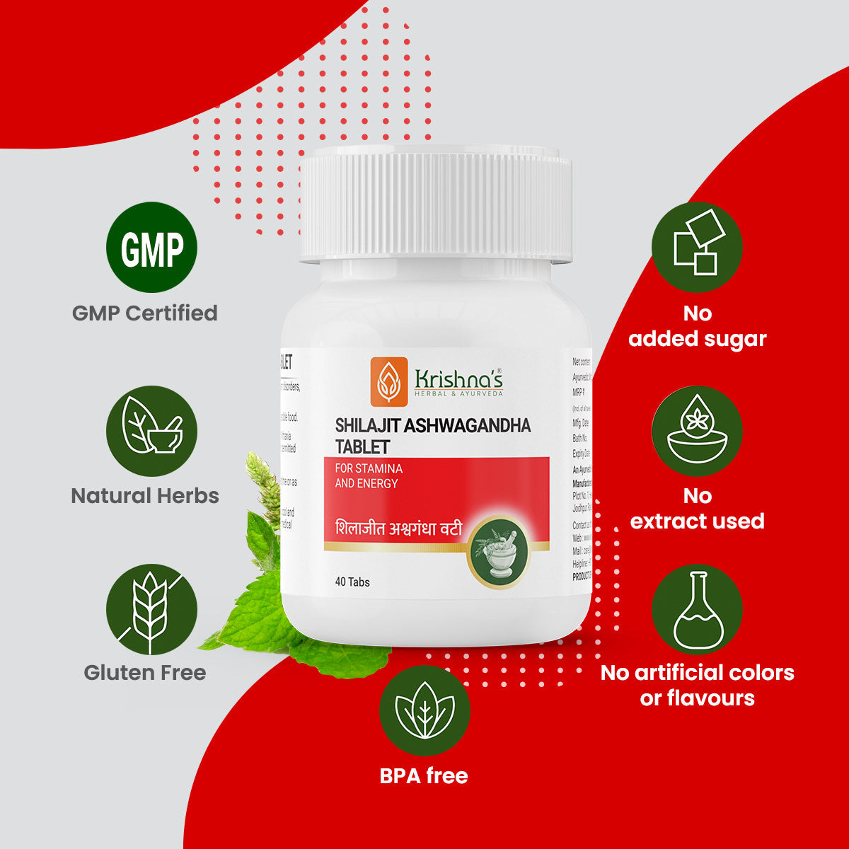 Krishna'S Herbal & Ayurveda SJ Ashwagandha Tablets 