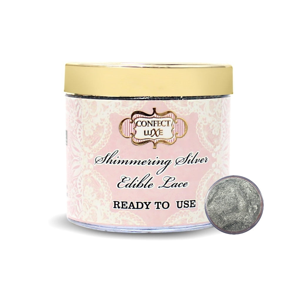 Confect Shimmering Silver | Edible Lace