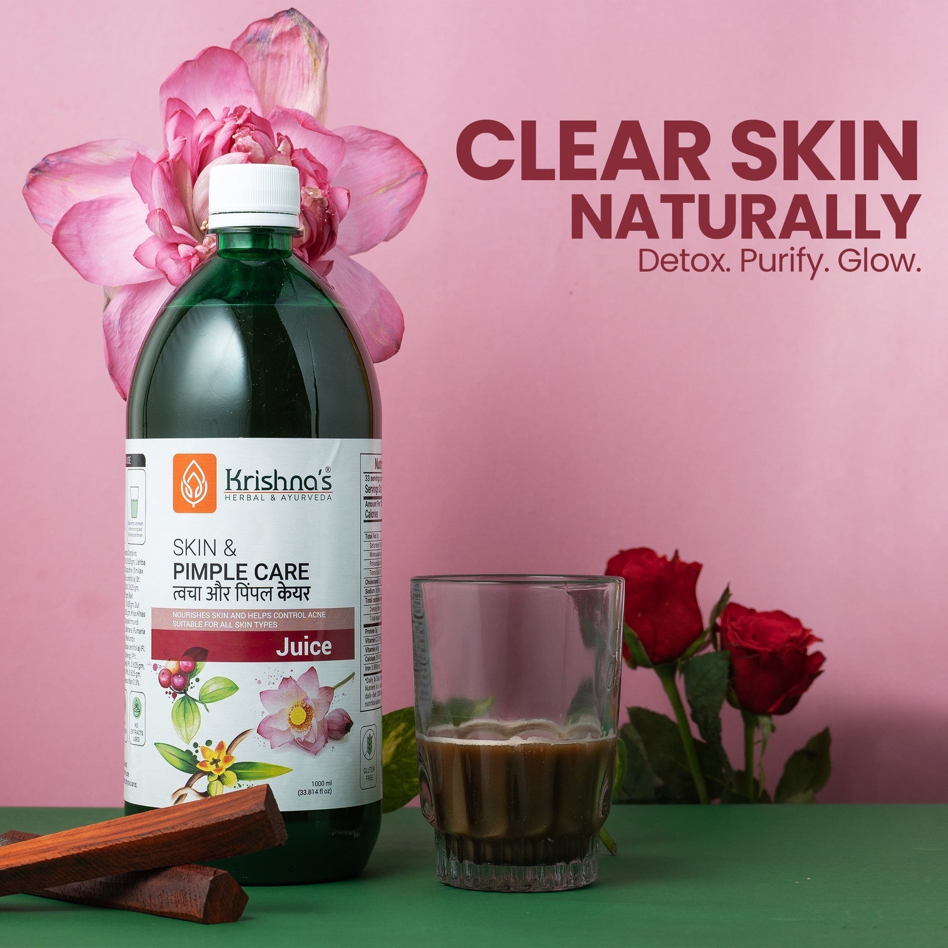 Krishna'S Herbal & Ayurveda Skin & Pimple Care Juice 