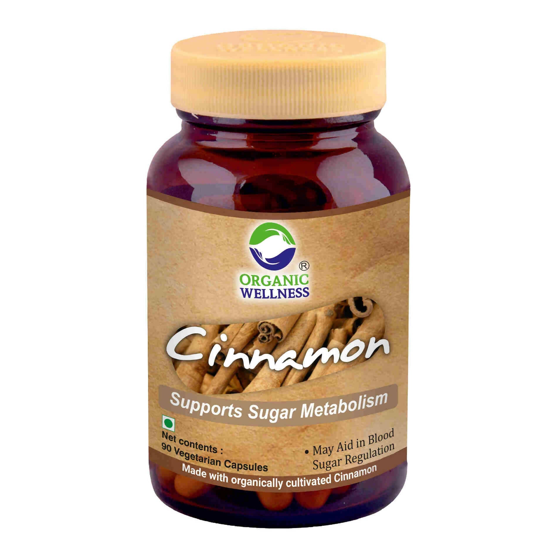 Organic Wellness Cinnamon Vegetarian Capsules - Grab2buy