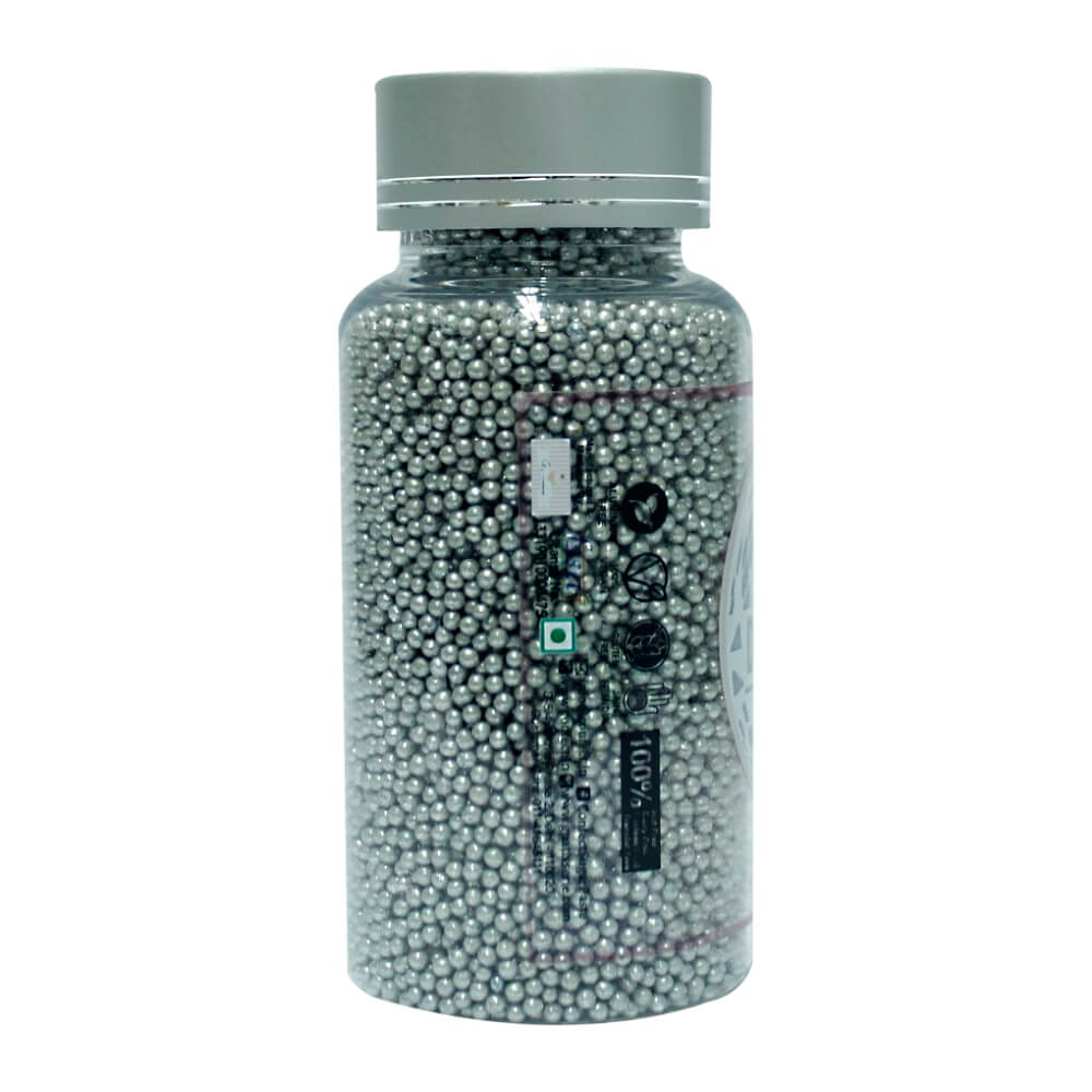 Confect Silver Disco Balls Sprinkles 3 MM