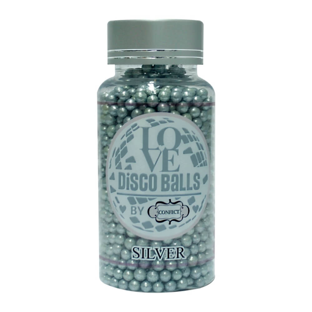 Confect Silver Disco Balls Sprinkles 4 MM