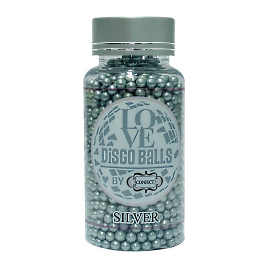Confect Silver Disco Balls Sprinkles 6 MM