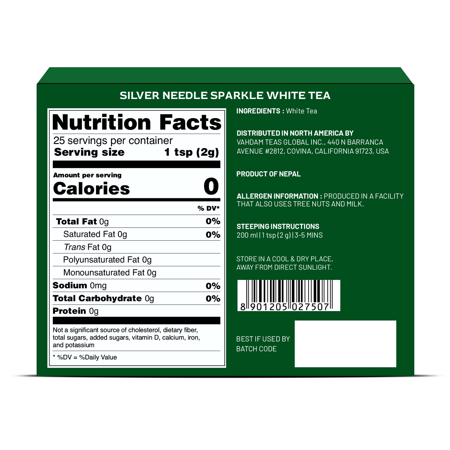 Silver Needle Sparkle White Tea, 1.76 oz 