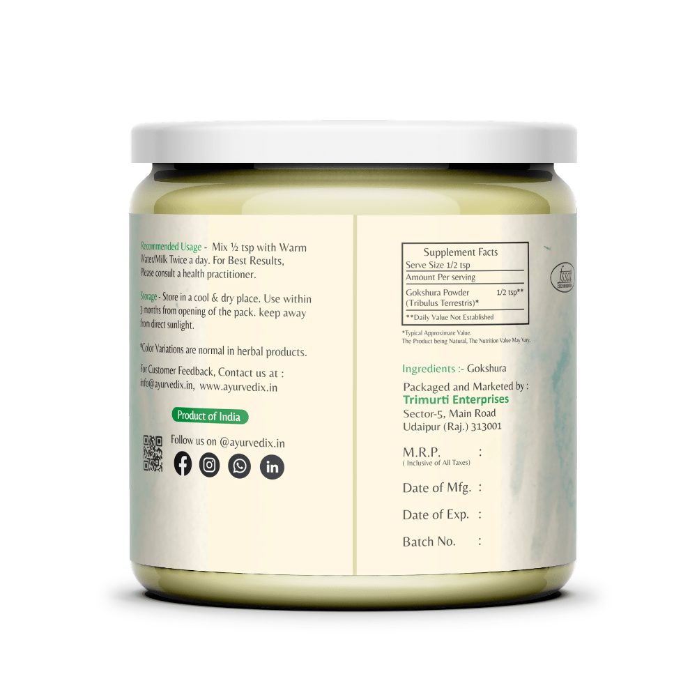 Ayurvedix Organic Gokshura Powder 