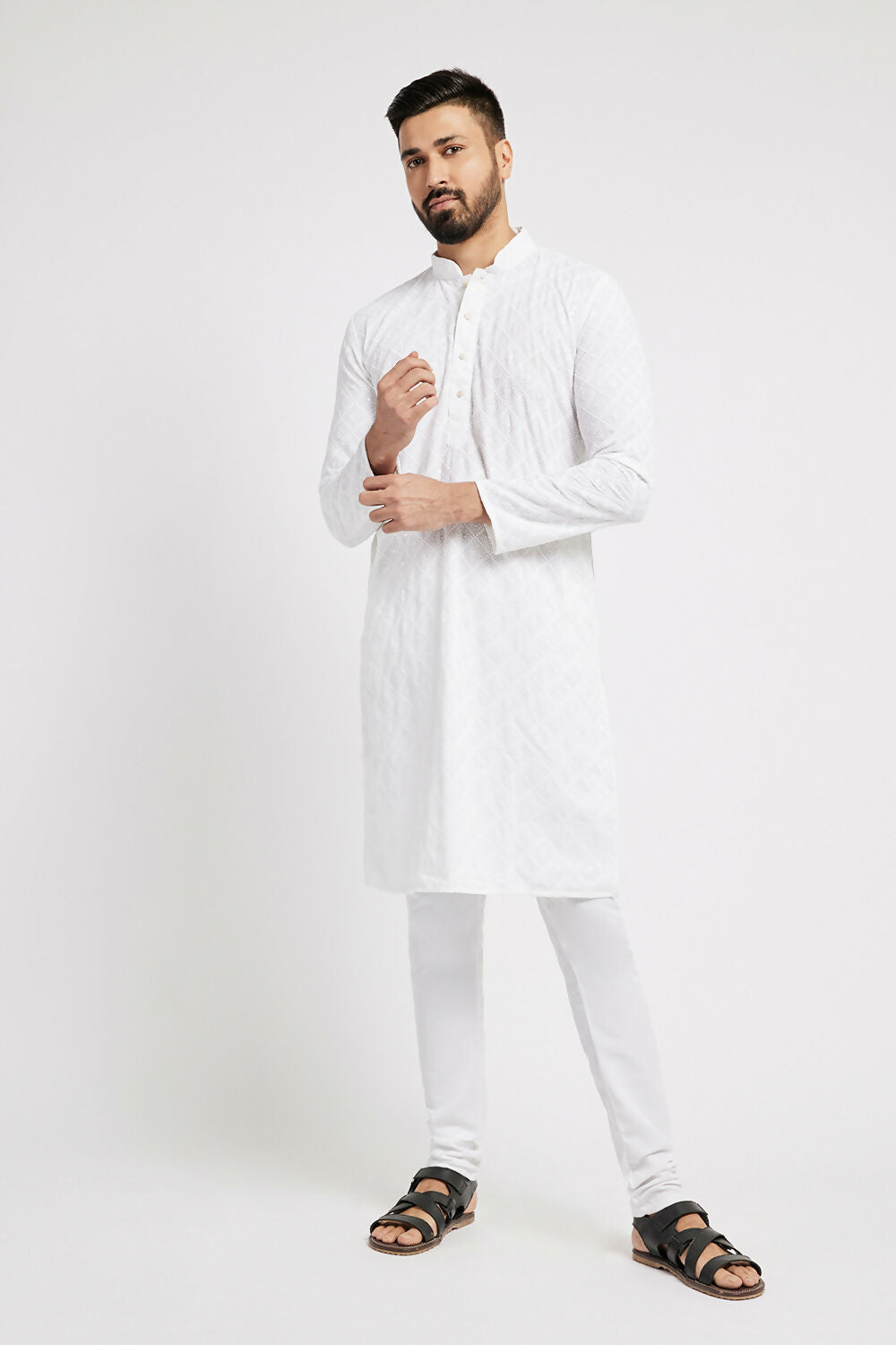 Ethnic India White Churidar for Men 