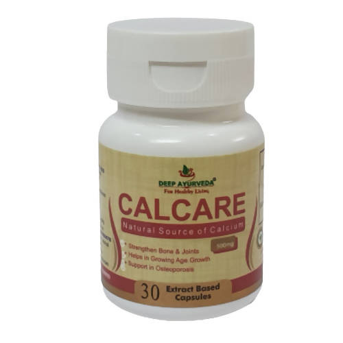 Deep Ayurveda Calcare 500mg Veg Capsules - Grab2buy