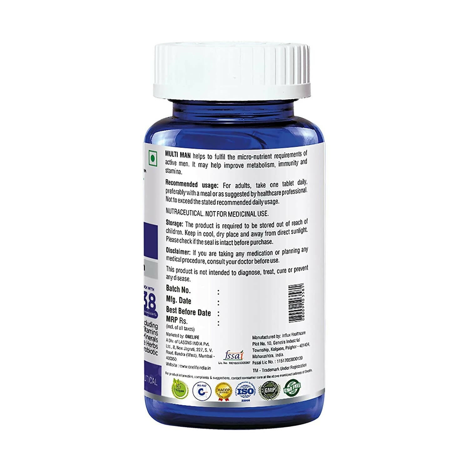 Onelife Multi Vitamin For Men Tablets 