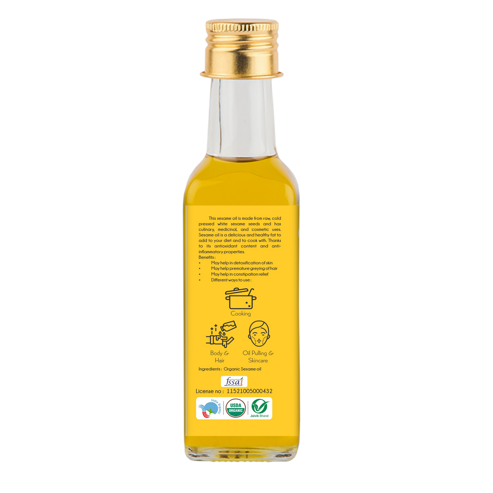 Praakritik Organic Sesame Oil 