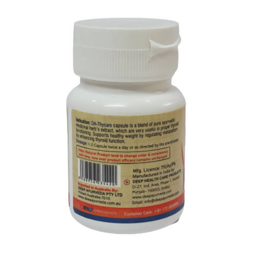 Deep Ayurveda DA-Thycare 500mg Veg Capsules - Grab2buy