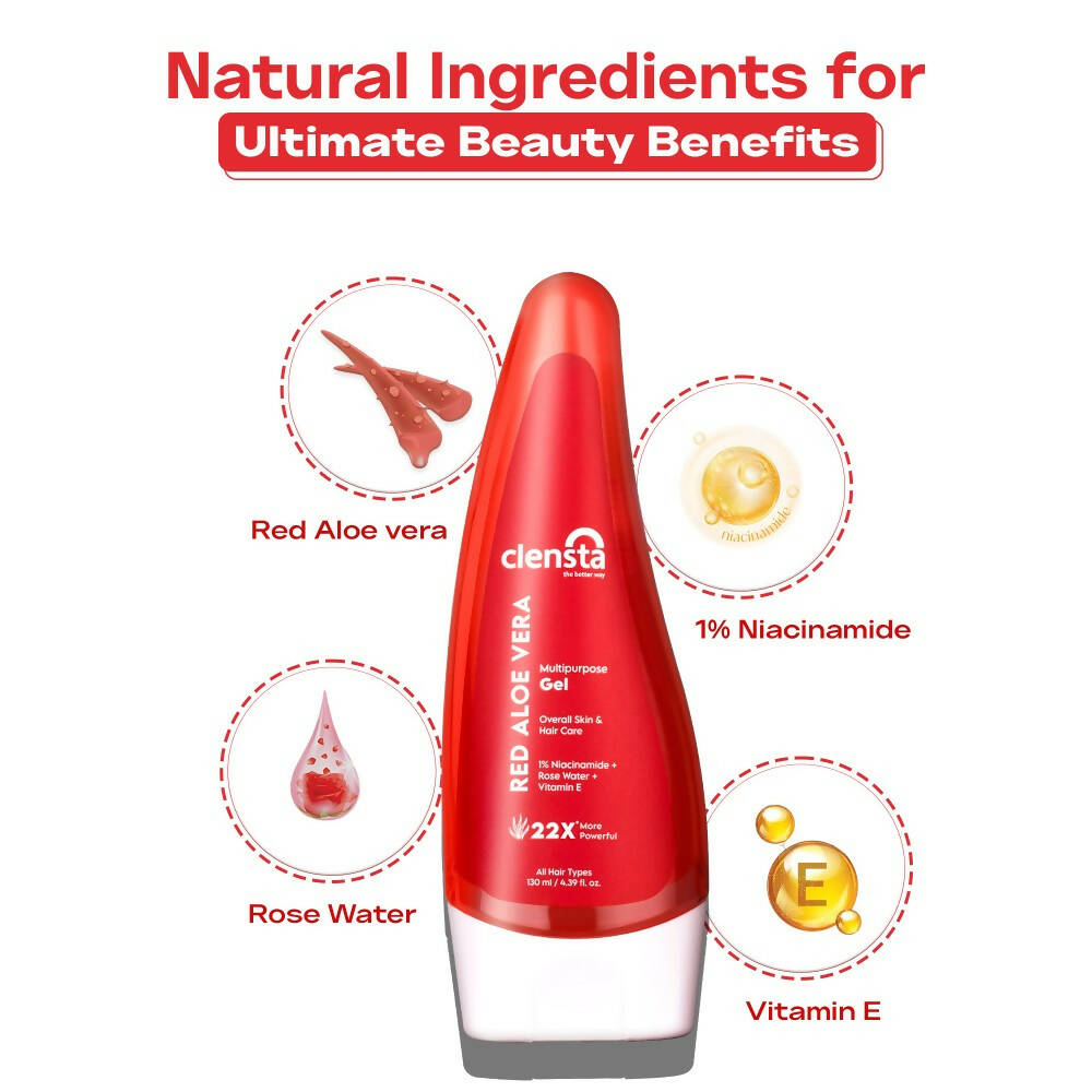 Clensta Red Aloe Vera Multipurpose Gel 