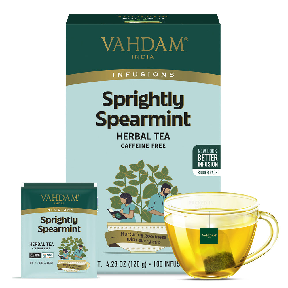 Sprightly Spearmint Herbal Tea, 100 Count 