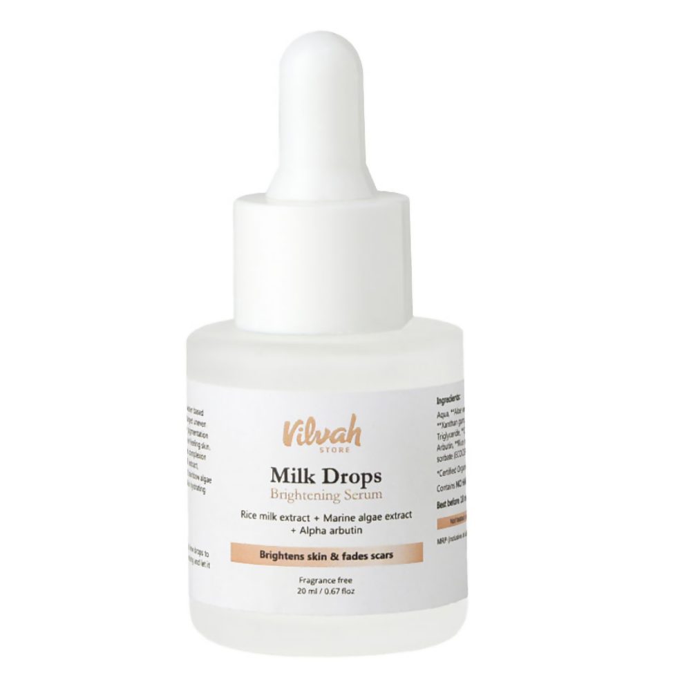 Vilvah Store Milk Drops Brightening Serum (Skin Brightening)  Grab2Buy Vilvah Store Grab2Buy
