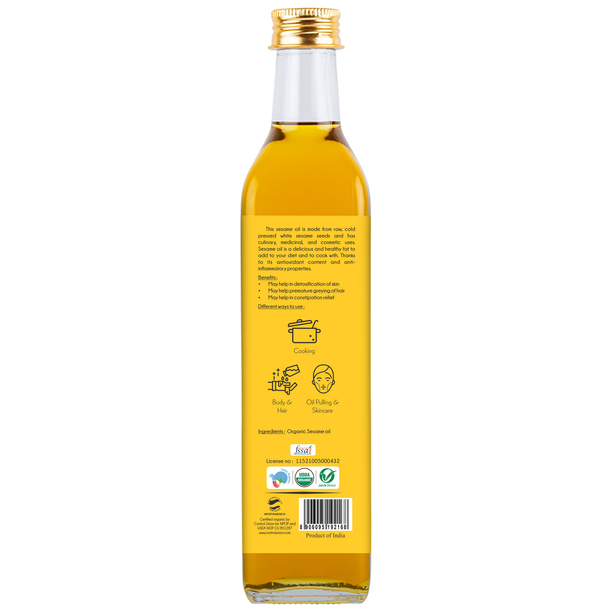 Praakritik Organic Sesame Oil 