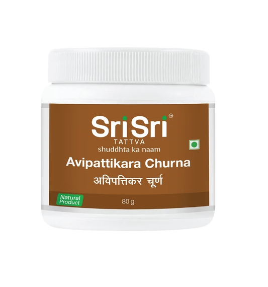 Sri Sri Tattva Ayurvedic Avipattikara Churna – Digestive Care 80g for digestive system acidity headache vomiting 