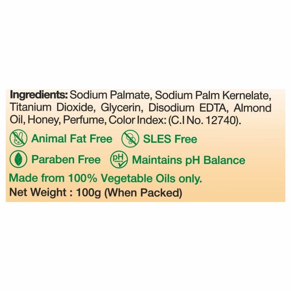 Sri Sri Tattva Almond Honey Soap Ingredients