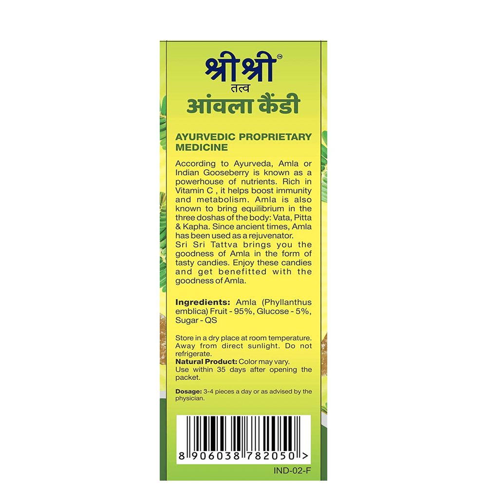 Sri Sri Tattva Amla Candy Plain Flavoured 