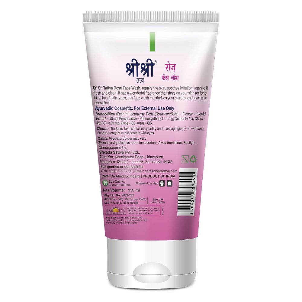 Sri Sri Tattva Rose Face Wash 