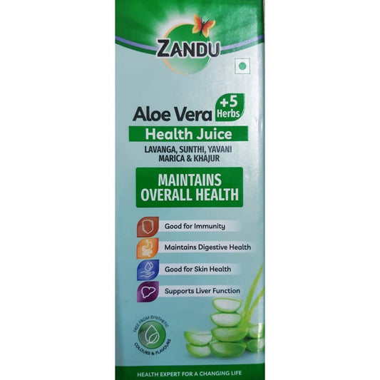 Zandu Aloe Vera And 5 Herbs Health Juice 