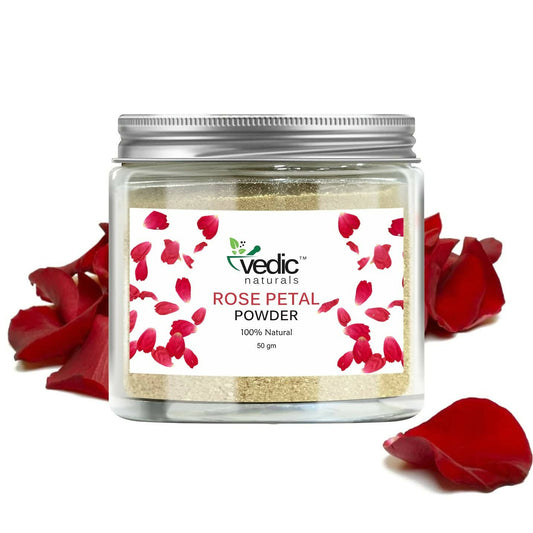 Vedic Naturals Rose Petal Powder Face Pack  Grab2Buy Vedic Naturals Grab2Buy