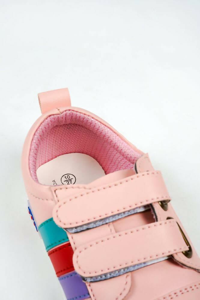 Tiny Bugs For Boys & Girls Double Velcro Sneakers - Pink  Grab2Buy Tiny Bugs Grab2Buy