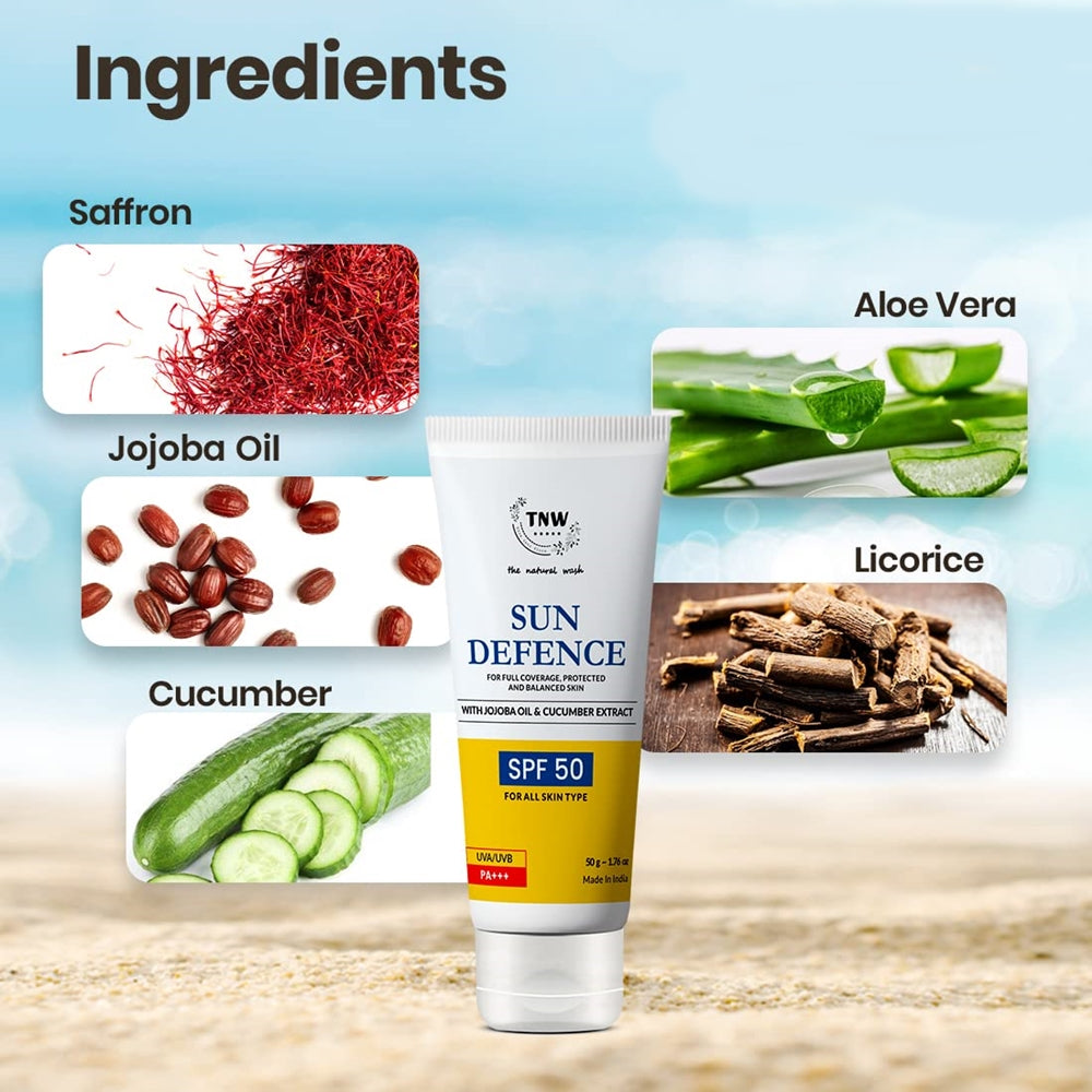 The Natural Wash Sun Defence SPF 50 Cream  Grab2Buy The Natural Wash Grab2Buy