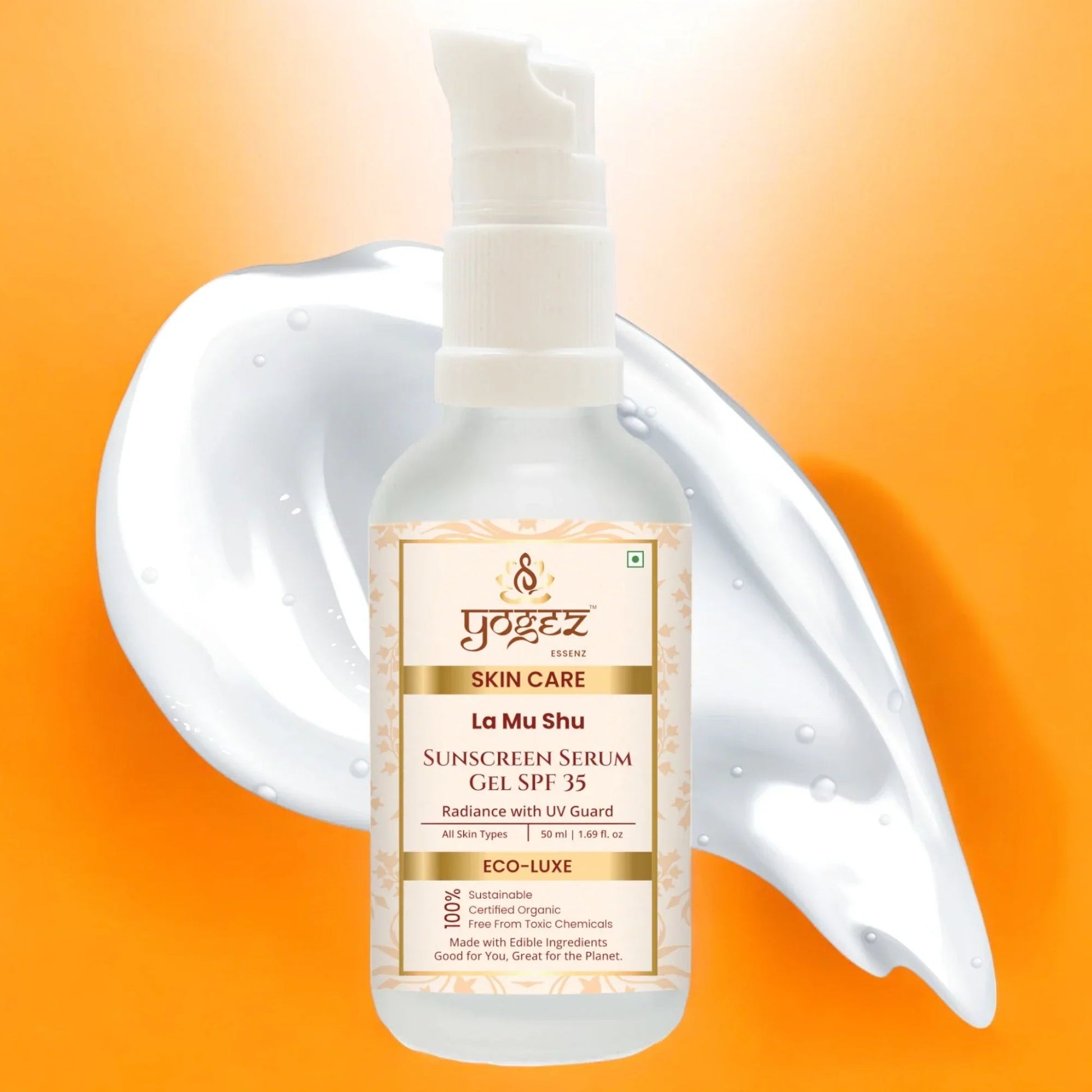 Yogez La Mu Shu Sunscreen Serum Gel SPF 35  Grab2Buy Yogez Grab2Buy