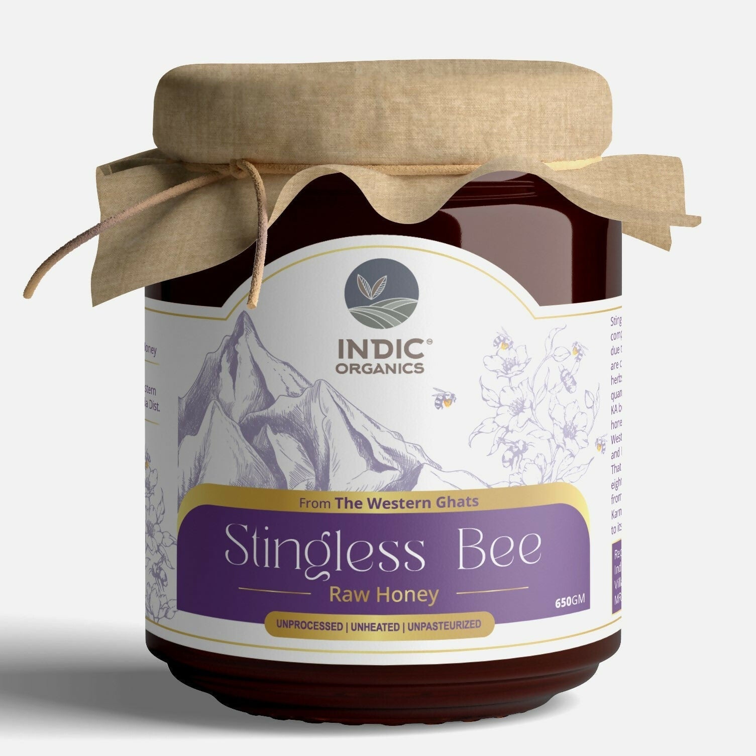 Indic Organics Small Stingless Bee Raw Honey from Western Ghats - Grab2buy