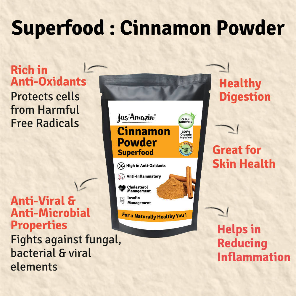 Jus Amazin Cinnamon Powder Superfood - Grab2buy