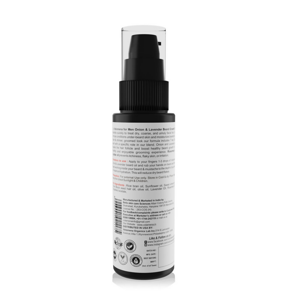 Volamena Onion & Lavender Beard Growth Oil 