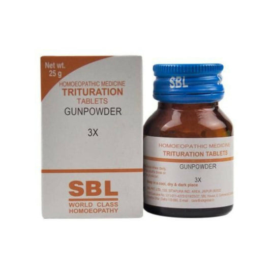SBL Homeopathy Gunpowder Trituration Tablets 