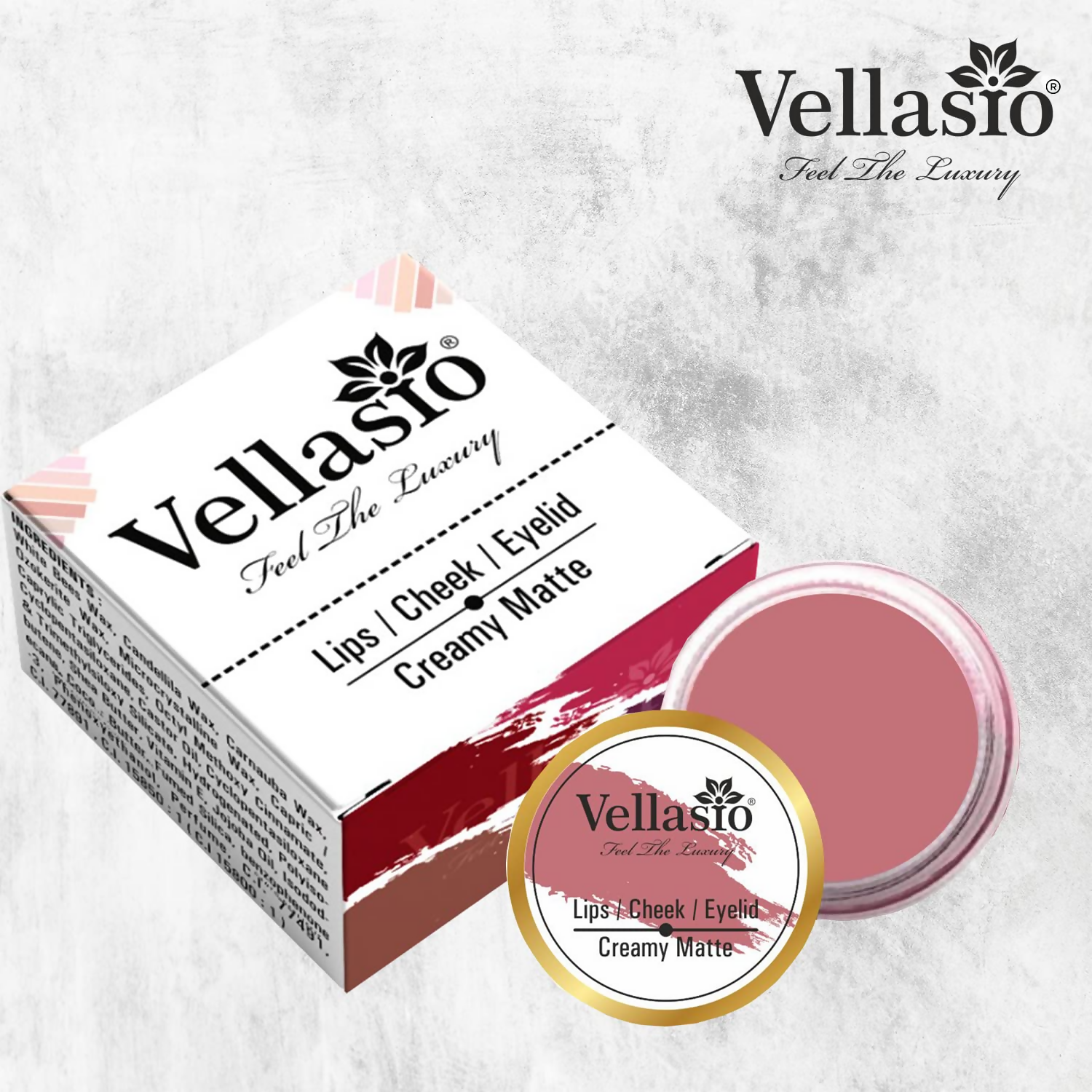 Vellasio Vegan Lip and cheek tint - Total brown  Grab2Buy Vellasio Grab2Buy