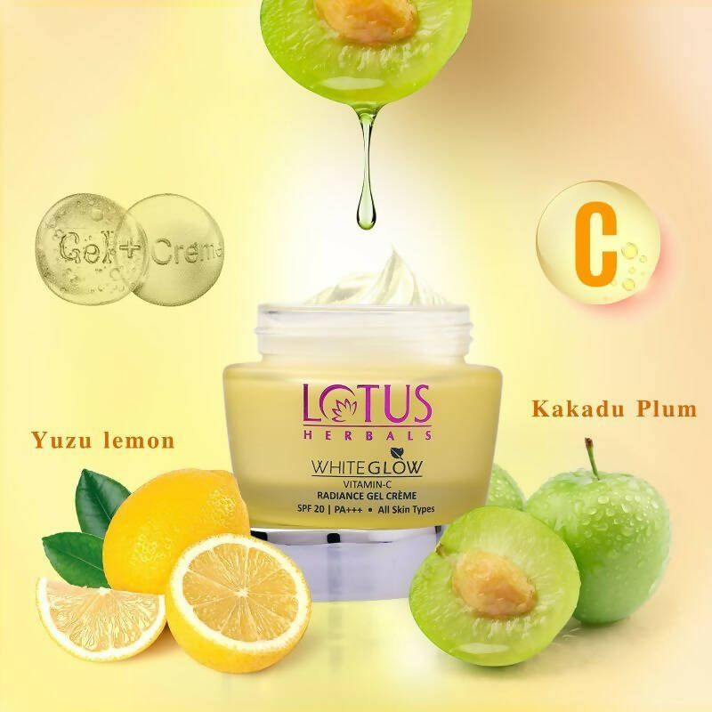 Lotus Herbals Whiteglow Vitamin-C Radiance Gel Crème SPF-20 PA+++ 