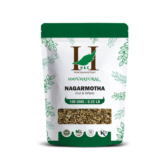 H&C Herbal Nagarmotha Leaves Cut & Shifted Herbal Tea Ingredient - Just Jaivik