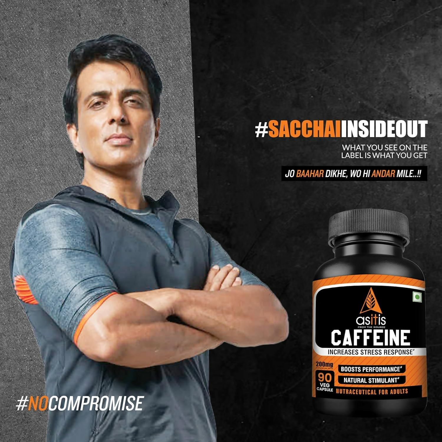 As-It-Is Nutrition Caffeine Per Serving Capsules 