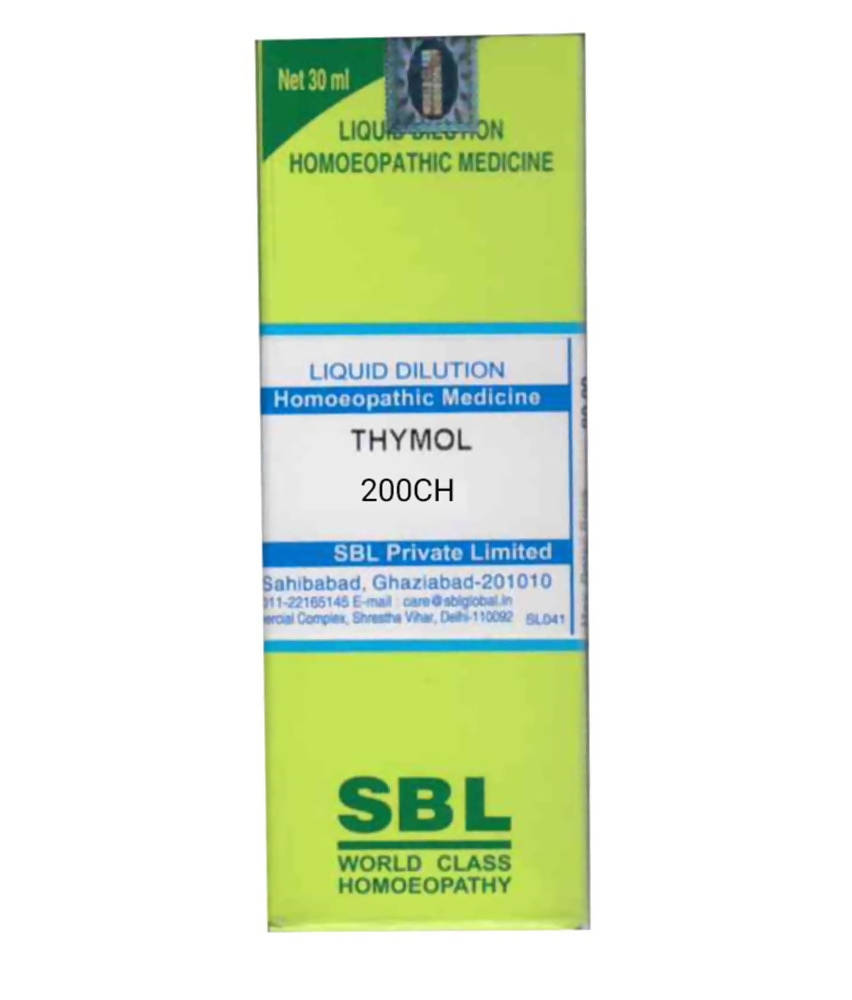 SBL Homeopathy Thymol Dilution - Limited Time Offer Genie India