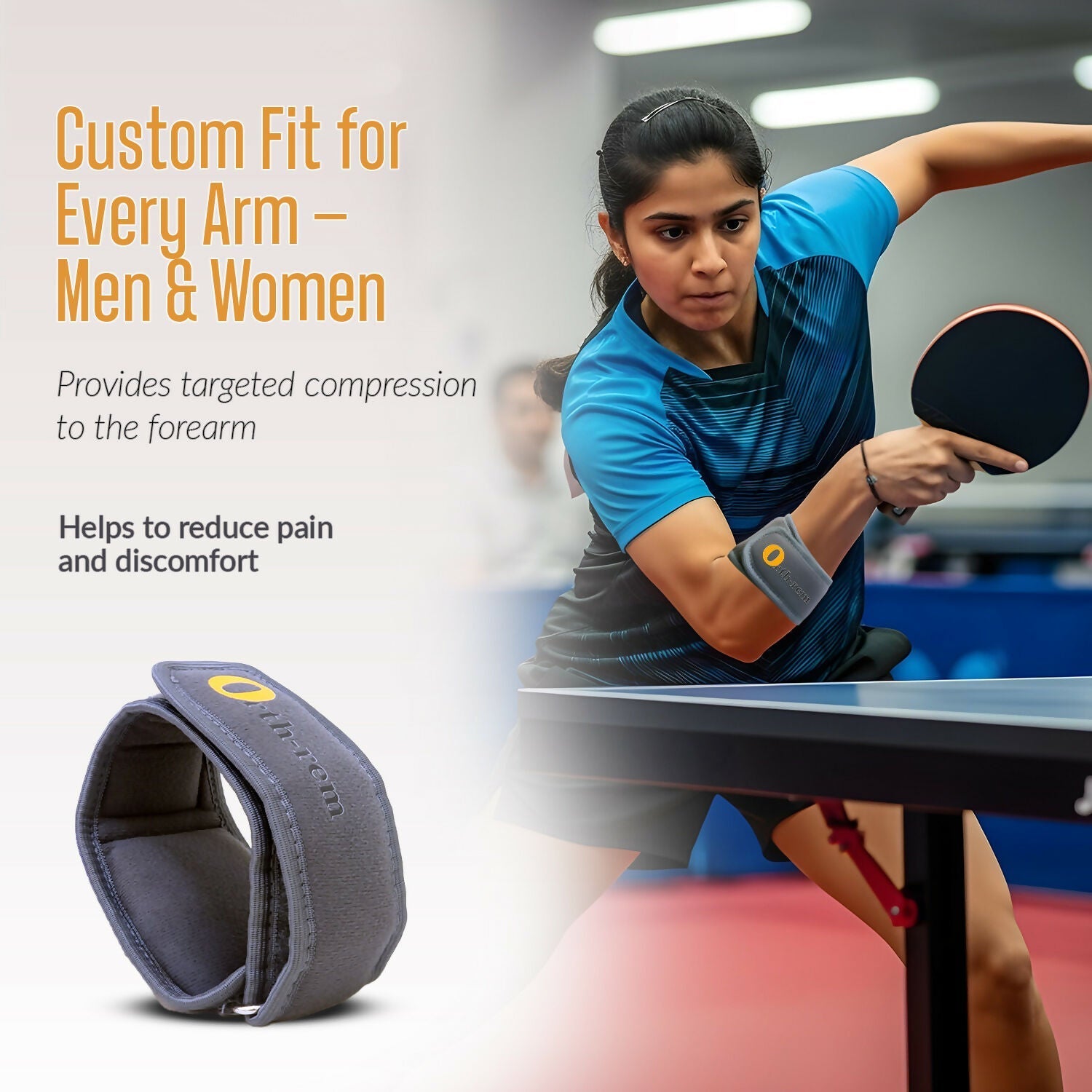 Orth-rem Tennis Elbow Support Brace Strap For Men & Women 