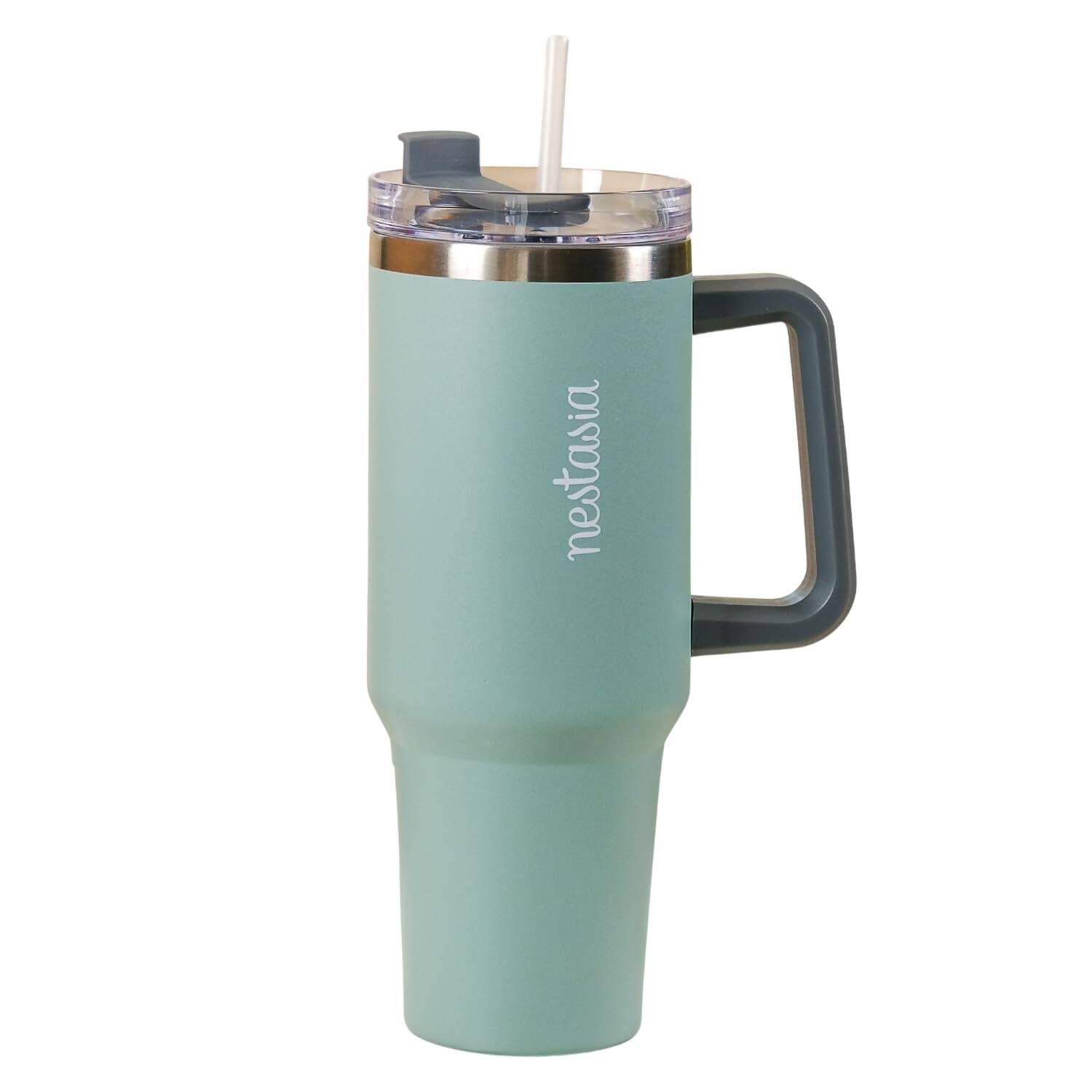 Nestasia Tumbler with Handle Straw & Lid - 1.2L (Green) | Grab2Buy