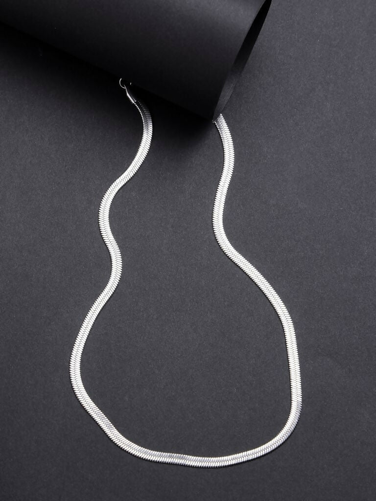 NVR Women's Silver-Toned German Silver Oxidised Chain - Grab2buy