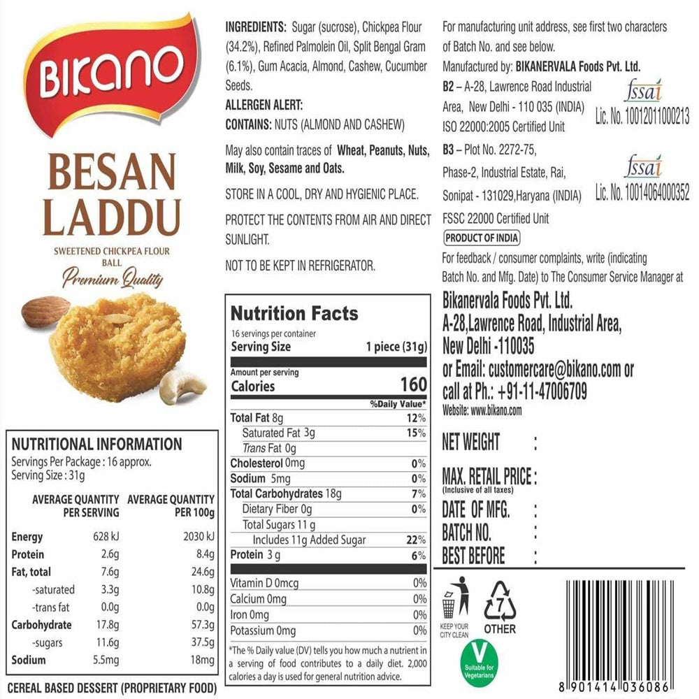 Bikano Besan Laddoo 