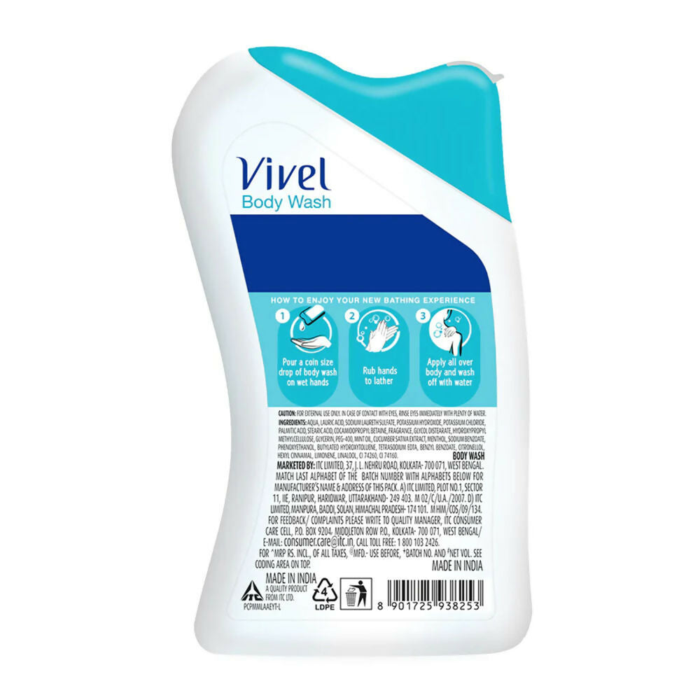 Vivel Mint & Cucumber Cooling Body Wash  Grab2Buy Vivel Grab2Buy