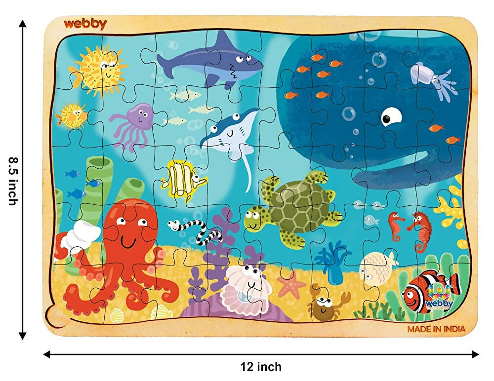 Webby Underwater Animals Jigsaw Puzzle - 40 Pcs  Grab2Buy Webby Grab2Buy