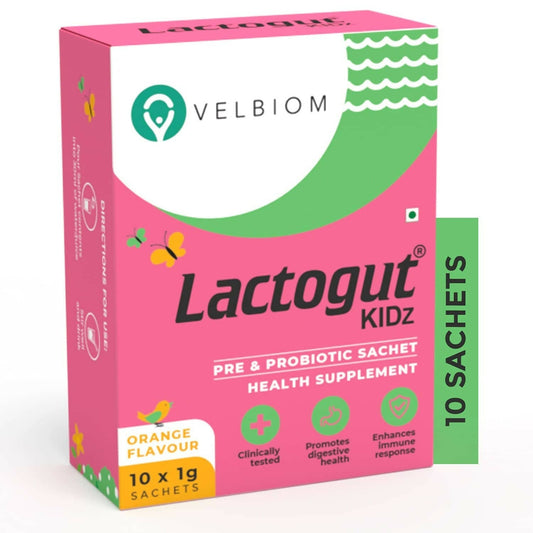 Velbiom Lactogut Kidz Probiotics Powder For Kids 