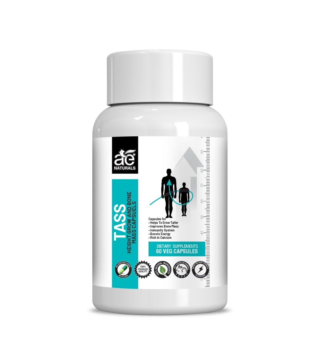 Ae Naturals Tass Height Grow And Bone Mass Capsules 