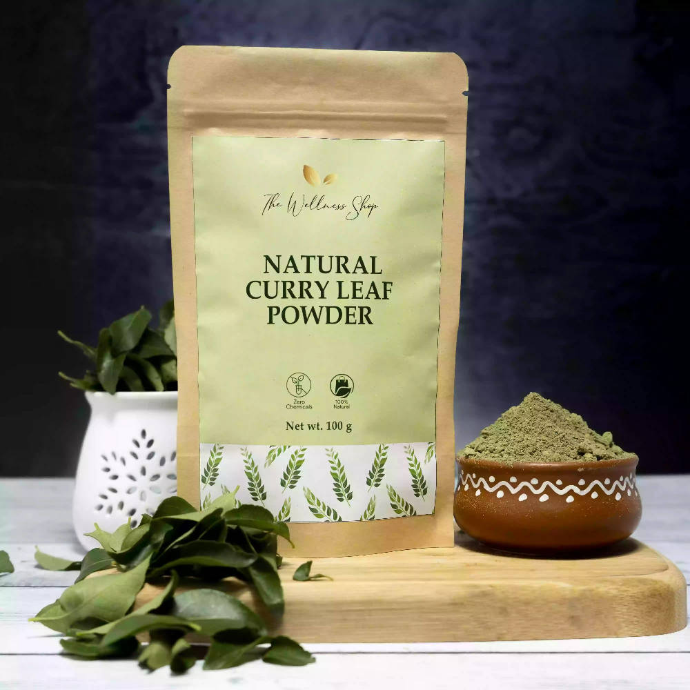 The Wellness Shop Natural Curry Leaf Powder  Grab2Buy The Wellness Shop Grab2Buy